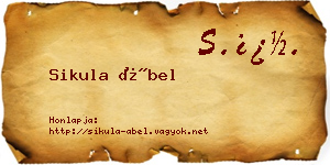 Sikula Ábel névjegykártya